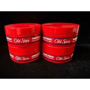 Old Spice Classic Pomade Medium Hold Low Shine 2.22 oz Lot of 4 Mens Hair Care